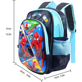 Cartable Garcon Sac à Dos Spider-Man Marvel - Ensemble 4 Pièces école Avec Gourde Et Trousse Sac à Dos Spider-man Enfant