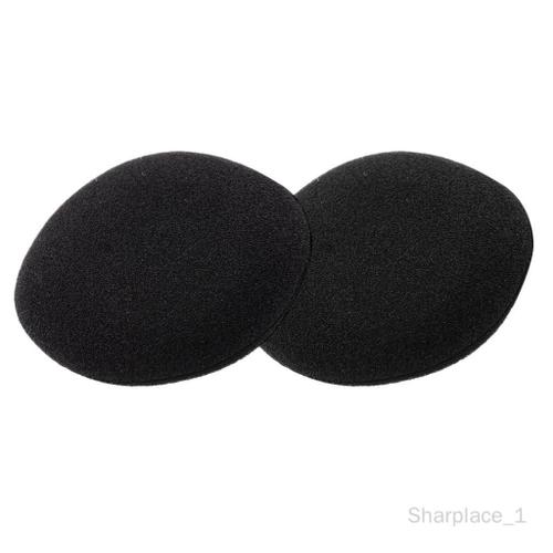 Sharplac Paire de Pads d'Écouteurs Coussinets d'Oreille en Mousse - Noir 65mm