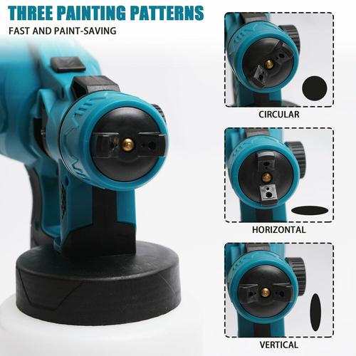 TOTLAC Pistolet pulvérisateur de Peinture sans Fil, Peinture électrique et  pulvérisateur HVLP avec 3 Buses et 3 modèles de pulvérisation et 1 Batterie  Li-ION 2,0 A pour Peindre des Meubles, Plafond : : Bricolage