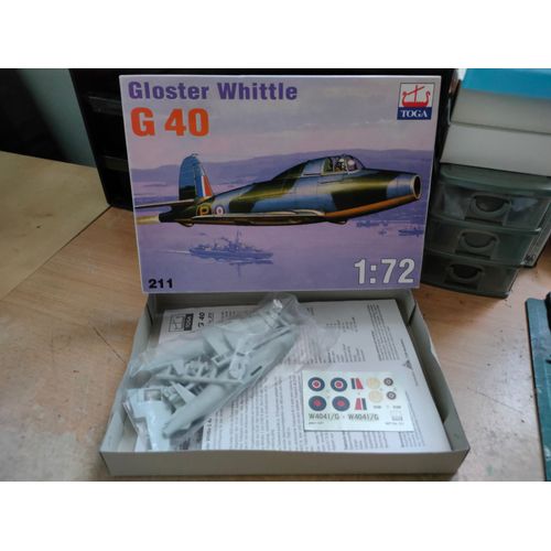 Maquette Avion Toga 1/72 Gloster Whittle G40-Toga