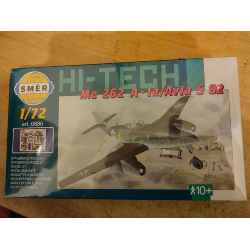 Maquette Avion Smer Hi-Tech 1/72 : Me 262 A-1a/ Avia S 92-Smer