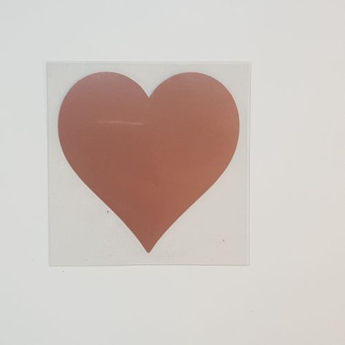 Coeur Rose 10 Cm Flex Thermocollant