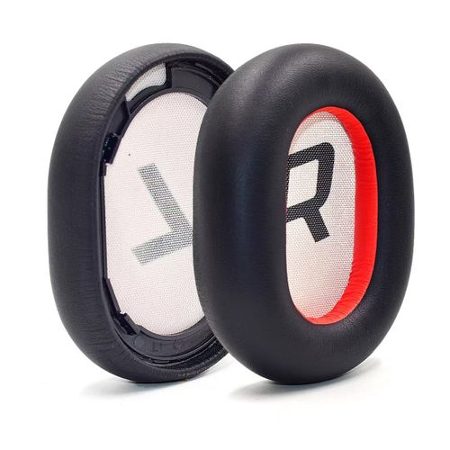 Coussinets d'oreille, pour Plantronics BackBeat Pro 2, Mousse à Mémoire et Cuir Protéiné (Noir)