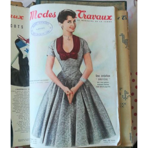 Modes Et Travaux Année 1955 Reliée.