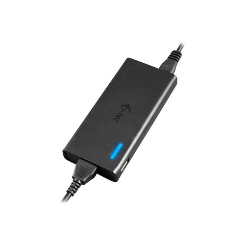 i-Tec Universal Charger USB-C PD 3.0 + 1x USB-A - Adaptateur secteur - CA 100-240 V - 77 Watt - connecteurs de sortie : 2 - noir - pour i-Tec Nano Dock, Travel Easy Dock, USB-C HDMI and USB...