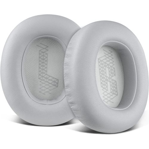 Coussinets d'oreille pour JBL E65 (E65BTNC)/Live 650 (650NC 650BTNC)/Live 660 (660NC 660BTNC)/Duet NC Over-Ear Casque(Gris)