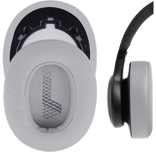 Coussinets d'oreille pour JBL Live 500BT/Live 500 BT sans Fil Casque, Coussinets avec Cuir Protéiné Plus Doux, Mousse D'isolation Phonique-Gris