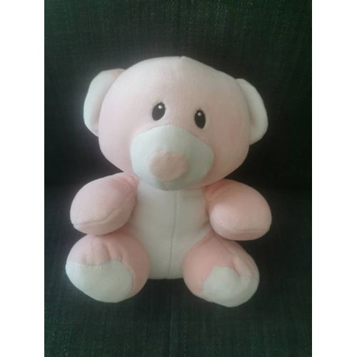 Doudou Peluche Ours Princess Assis Rose Blanc Doux Billes Ty 2017