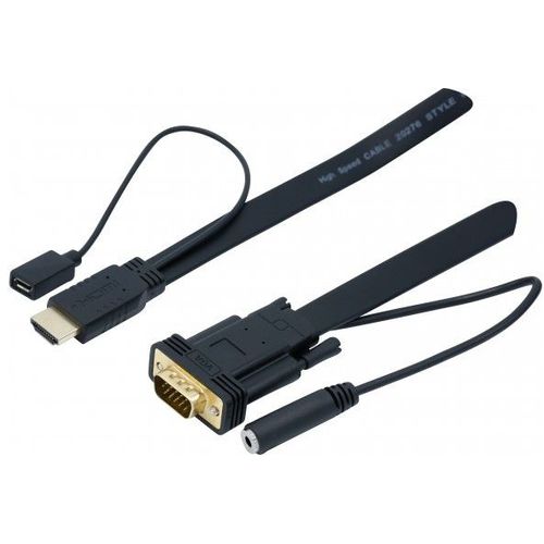 Cable Convertisseur Hdmi/vga + Audio - 1.8m