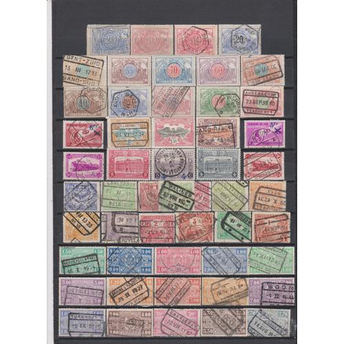 109 Timbres Colis Postaux & Journaux Belgique Obliteres & Neufs** & * De 1882 À 1968 Cote : 55,50 €