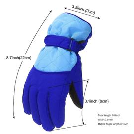 Gants de Ski Femme, Conduite Chaud Coupe-Vent Ski Gloves Gants de Neige  Antidérapants Plein Air Hiver Mitaines de Neige Gant Imperméable Moto Gants