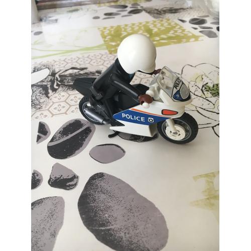 Playmobil : Moto De Police Avec Son Policier