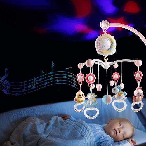 BLEU Mobile Musical Bébé Avec Projecteur de Plafond Sommeil Musique Bébé  Lit Cloche - Cdiscount Puériculture & Eveil bébé