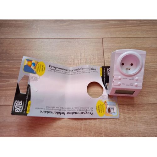 Programmateur Hebdomadaire blanc marque EXTEL