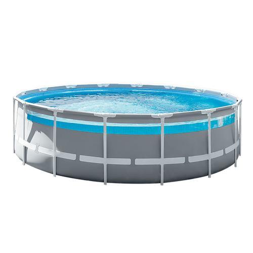 Piscine tubulaire ronde Intex Prism Frame Clear Window 4,88 x 1,22 m
