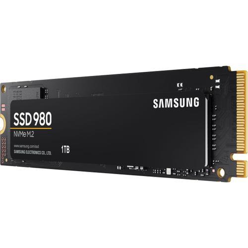 Samsung 980 MZ-V8V1T0BW - SSD - chiffré - 1 To - interne - M.2 2280 - PCIe 3.0 x4 (NVMe) - AES 256 bits - TCG Opal Encryption