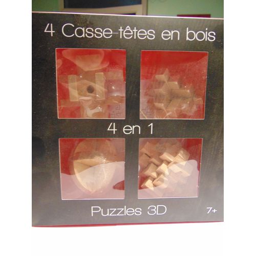 4 Casse(-Têtes En Bois