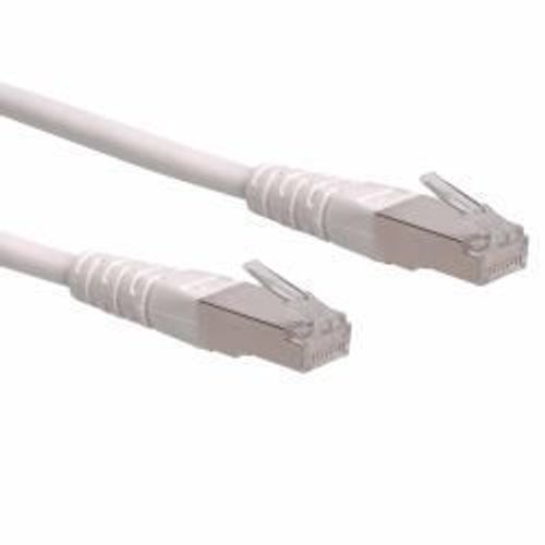 Roline - Cordon de raccordement - RJ-45 (M) pour RJ-45 (M) - 15 m - SFTP - CAT 6e - moulé, bloqué - blanc