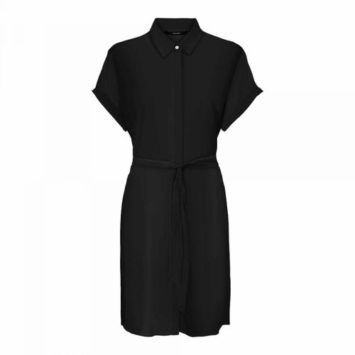 Robe Chemise Unie Manches Courtes Femme Vero Moda