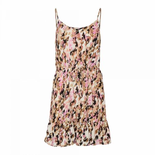 Robe Courte Sans Manches Col V Cintrée Imprimé Femme Vero Moda