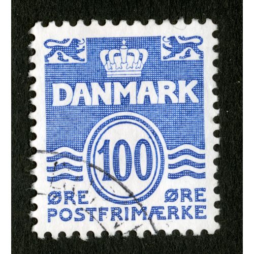 Timbre Oblitéré Danmark, 100 Ore, Postfrimaerke