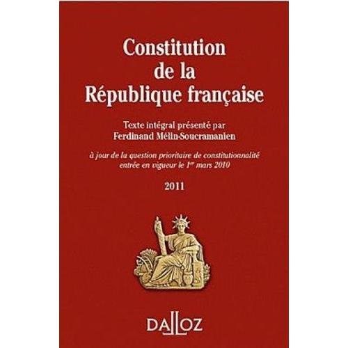 Constitution De La République Française - Texte Intégral