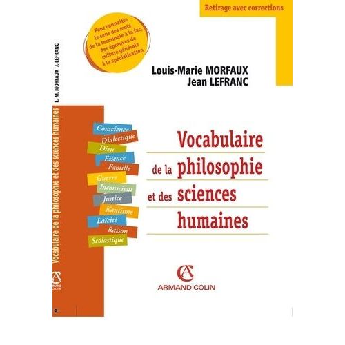 Vocabulaire De La Philosophie Et Des Sciences Humaines