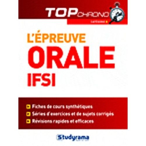 L'épreuve Orale - Ifsi Catégorie B