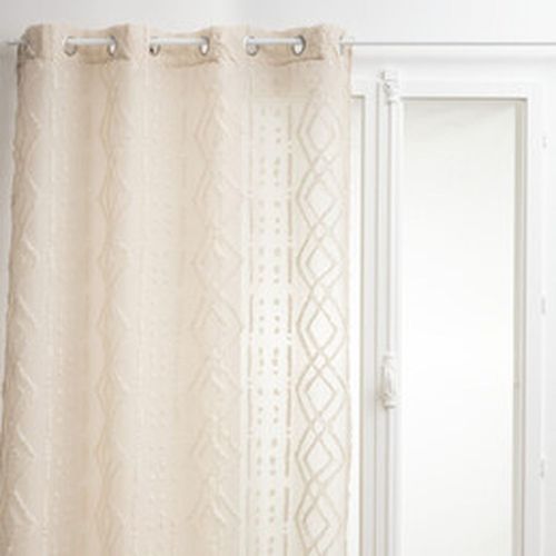 Voilage Sama Impression Jacquard 140 X 240 Cm - Lin/Beige