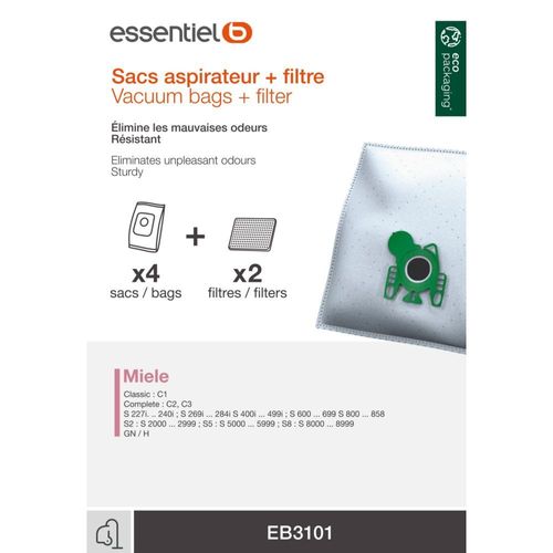 Sac aspirateur ESSENTIELB EB3101