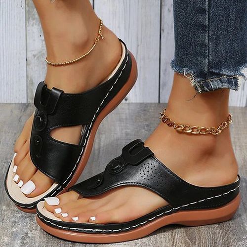 Chaussures Sandales Talons Compensés Pour Femmespantoufles Orth4wdchaussures Pour Femmestongs De Plageété