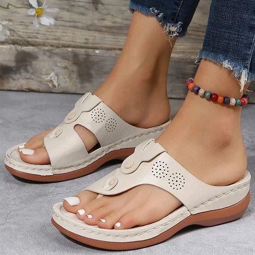 Chaussures Sandales Talons Compensés Pour Femmespantoufles Orth4wdchaussures Pour Femmestongs De Plageété