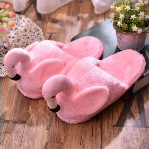 Pantoufles Flamant Rose Pour Femmes,Taille 35-43,Haute Qualité,Chaussures D'hiver En Fourrure D'intérieur,Plates,Solides,Chaudes,Pour La Maison,B207