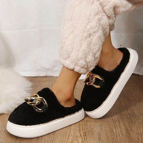 Chaussures Kendny Jodecopantoufles En Fourrure Pour Femmechaussures De Maison Doucestongs En Fourruretoboggans Moelleuxmules D'intérieur Pour Femmepas Cherhiver