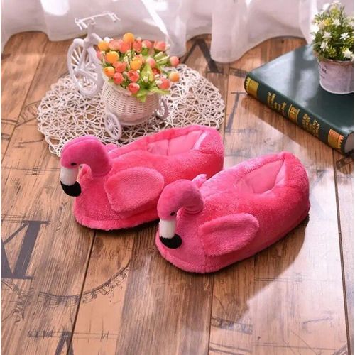 Pantoufles Flamant Rose Pour Femmes,Taille 35-43,Haute Qualité,Chaussures D'hiver En Fourrure D'intérieur,Plates,Solides,Chaudes,Pour La Maison,B207