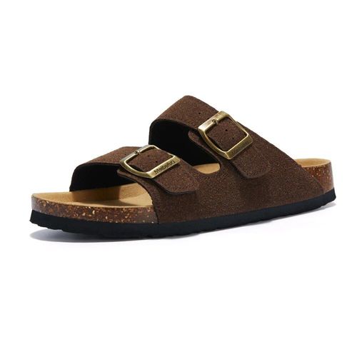 Chaussures Cosmagicpantoufles D'été En Liège Pour Femmeschaussures De Plage Décontractées Double Structureen Cuir Nuso K Enfiler