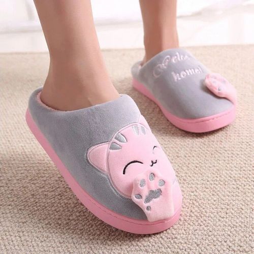 Chaussures Pantoufles D'intérieur Floquées Pour Femmeschaussures Chaudes Pour La Maisonlégèresà Enfilertoboggans En Peluche Pour Femmespantoufles De Chambre Pour Dameshiver