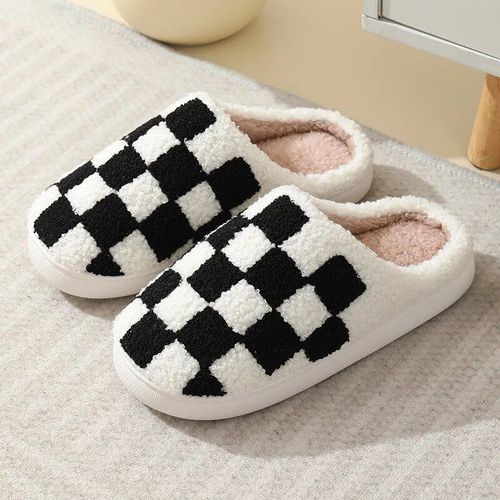 Chaussures Pantoufles D'intérieur Pour Femmespantoufles Chaudes En Peluchechaussures D'automne Et D'hivermaison Pour Femmesol Platglissades Douces Et Silencieuses Pour Chambre Coucher