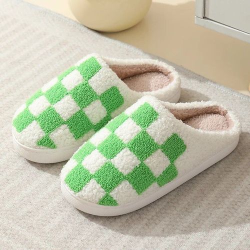 Chaussures Pantoufles D'intérieur Pour Femmespantoufles Chaudes En Peluchechaussures D'automne Et D'hivermaison Pour Femmesol Platglissades Douces Et Silencieuses Pour Chambre Coucher