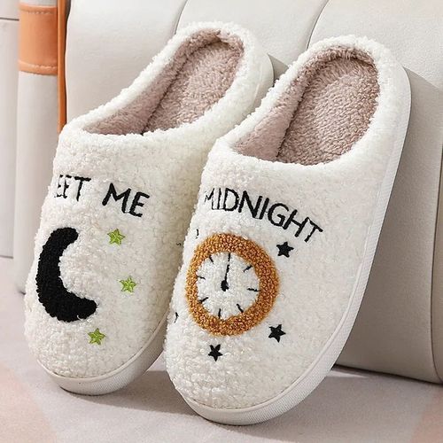 Chaussures Pantoufles D'intérieur Pour Femmespantoufles Chaudes En Peluchechaussures D'automne Et D'hivermaison Pour Femmesol Platglissades Douces Et Silencieuses Pour Chambre Coucher