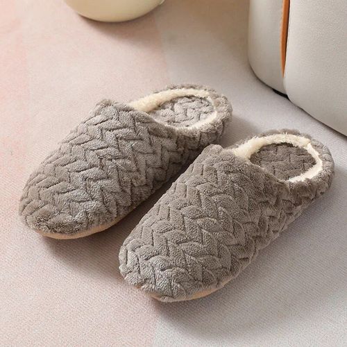 Chaussures Pantoufles D'intérieur Pour Femmespantoufles Chaudes En Peluchechaussures D'automne Et D'hivermaison Pour Femmesol Platglissades Douces Et Silencieuses Pour Chambre Coucher