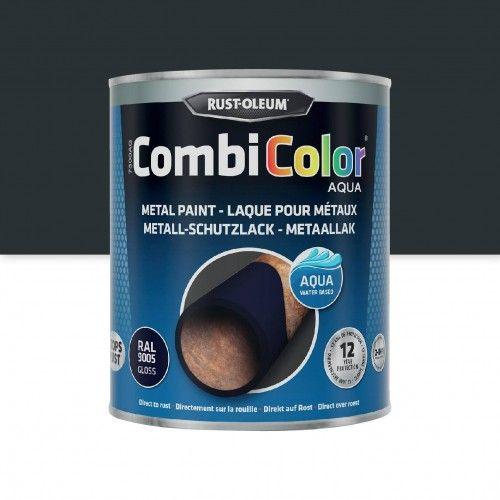 Peinture antirouille 2 en 1 CombiColor Aqua Gris Anthracite 0,75L RUST-OLEUM