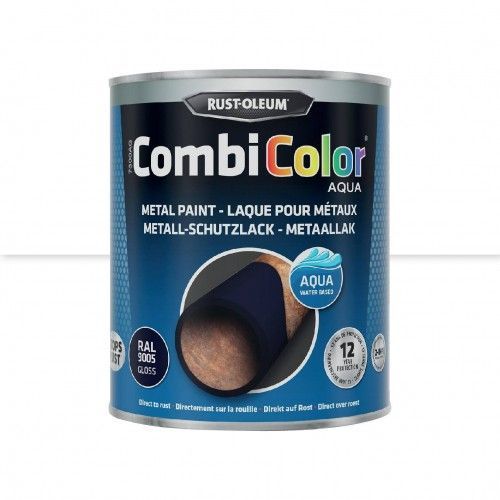 Peinture antirouille 2 en 1 CombiColor Aqua Blanc Brillant 0,75L RUST-OLEUM