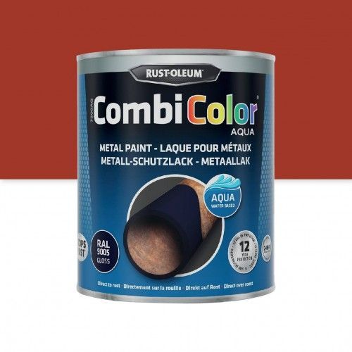 Peinture antirouille 2 en 1 CombiColor Aqua Rouge feu 0,75L RUST-OLEUM