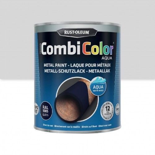 Peinture antirouille 2 en 1 CombiColor Aqua Gris clair 0,75L RUST-OLEUM
