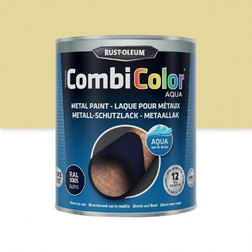 Peinture antirouille 2 en 1 CombiColor Aqua Ivoire clair 0,75L RUST-OLEUM