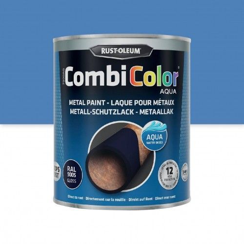 Peinture antirouille 2 en 1 CombiColor Aqua Bleu clair 0,75L RUST-OLEUM