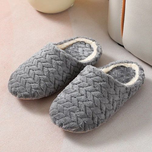Chaussures Pantoufles D'intérieur Pour Femmespantoufles Chaudes En Peluchechaussures D'automne Et D'hivermaison Pour Femmesol Platglissades Douces Et Silencieuses Pour Chambre Coucher