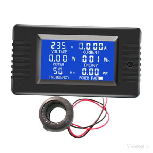 mètre ampèremètre 80-260V 100A LCD affichage ampèremètre wattmètre jauge d' avec transformateur de courant TDM de fermeture