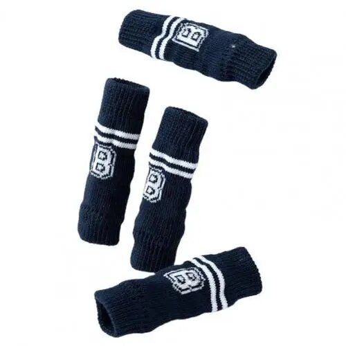 Chaussettes Pour Chiot,4 Pièces,Design Imprimé,Fond Antidérapant,Tricotage,Petits Et Moyens Chiens,Chaussettes Chaudes Pour L'automne - Type Bleu-L
